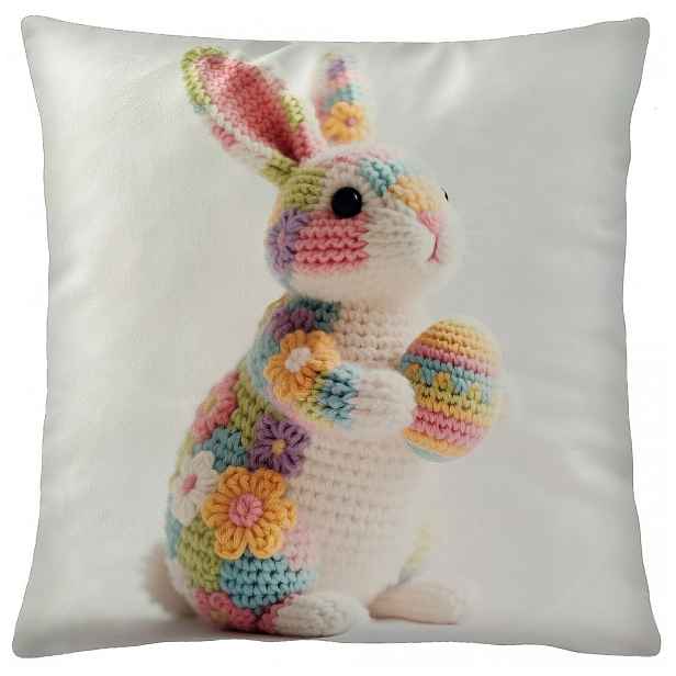 Velikonoční povlak na polštář BUNNY AMI I. 40x40 cm Mybesthome
