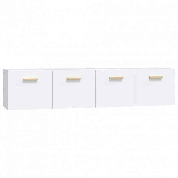 vidaXL Nástěnné skříňky 2 ks bílé 80 x 35 x 36,5 cm kompozitní dřevo