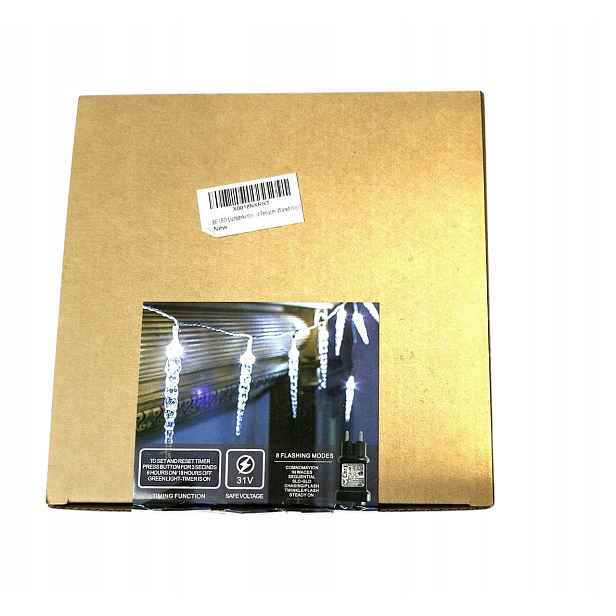 světelný řetěz rampouchy ledu SW-LSL-8-100-W lights white vánoční ozdoba