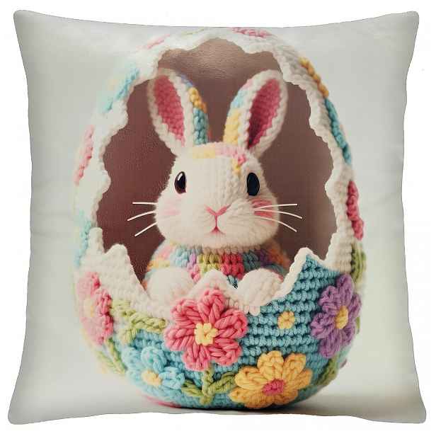 Velikonoční povlak na polštář BUNNY AMI II. 40x40 cm Mybesthome