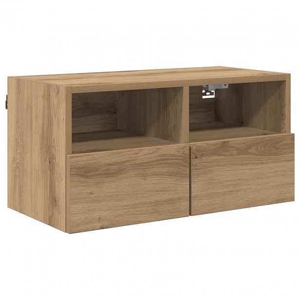 vidaXL TV wall cabinet 60 x 30 x 30 cm Artisanový dub Kompozitní dřevo