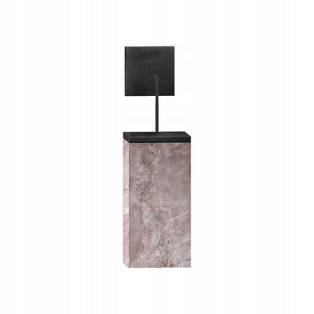 Závěsná Led nástěnná lampa mramorová černá oranžová do ložnice Abigali