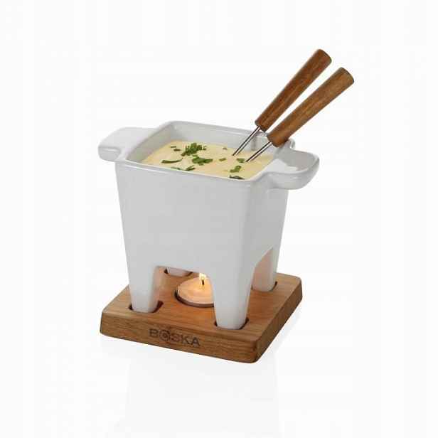 Sada Na Fondue Čokoláda Sýr Tapas Boska Bílá 200 Ml