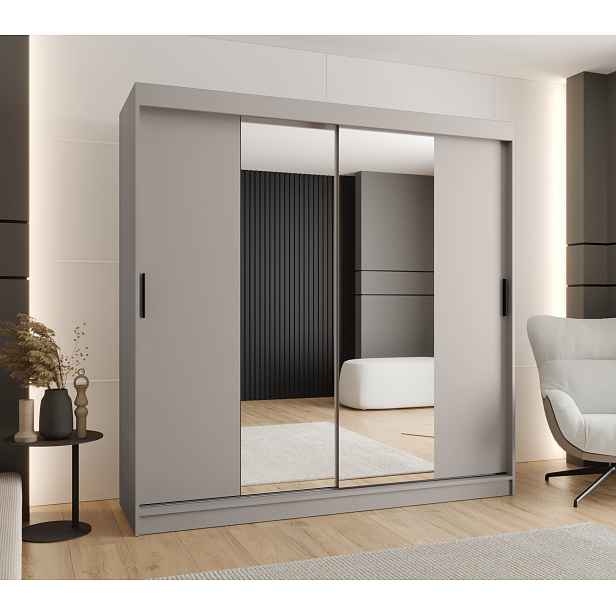 Šatní skříň Abi Rubino T1 Rozměry: 200 cm, Barva korpusu + barva dveří: Kašmír