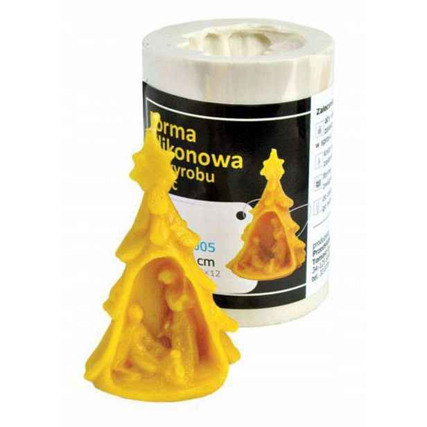 Silikonová forma Betlém 7,5 cm vosk svíčka