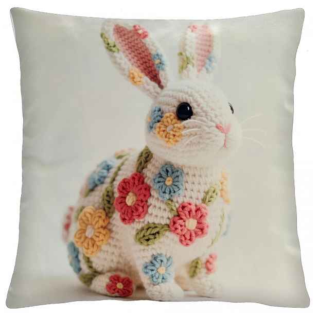 Velikonoční povlak na polštář BUNNY AMI IV. 40x40 cm Mybesthome
