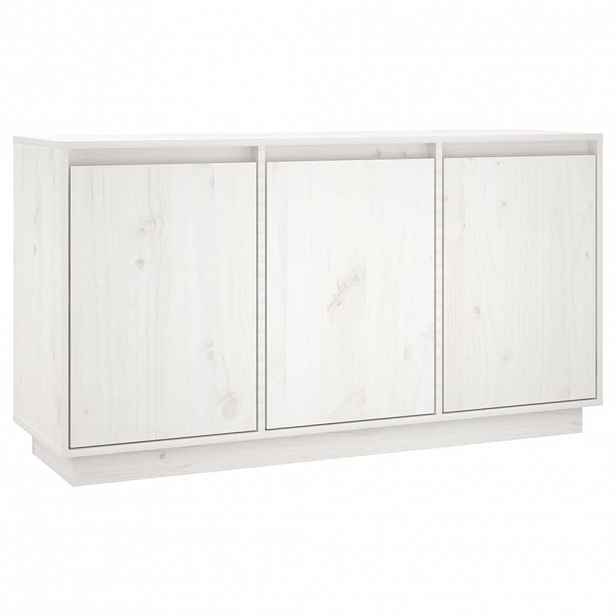 vidaXL Příborník bílý 111 x 34 x 60 cm masivní borové dřevo