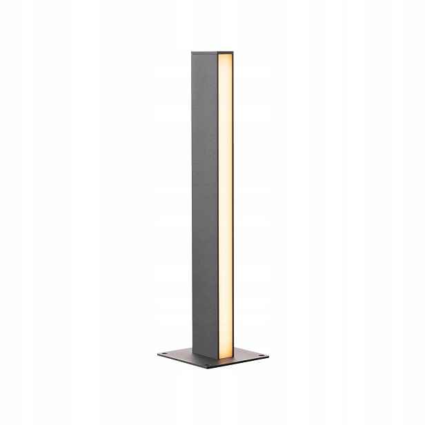 Čtvercový osvětlovací sloupek Slv s integrovaným Led zdrojem 60 cm