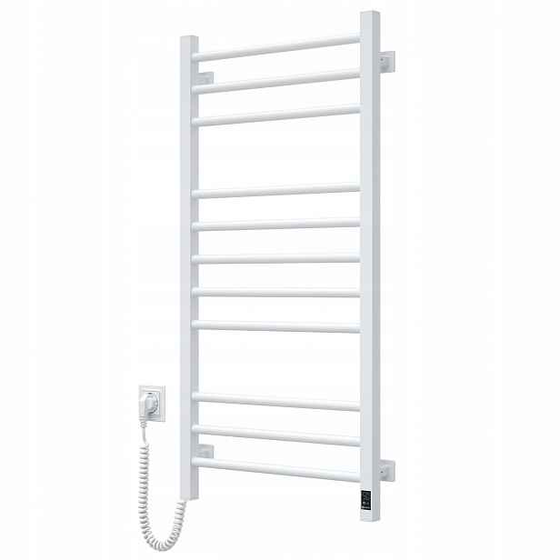 Elektrický koupelnový radiátor Bílý Classic Quadro Sensor 500х1000 levý