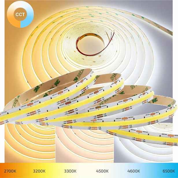 Led páska Cob Cct Multiwhite 12V 14W/m 3000-6000K Teplá-neutrální-studená 5 m