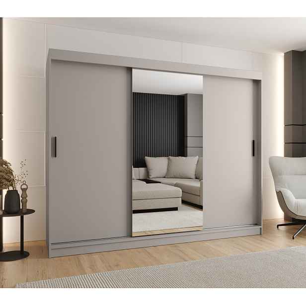 Šatní skříň Abi Rubino T1 Rozměry: 250 cm, Barva korpusu + barva dveří: Kašmír