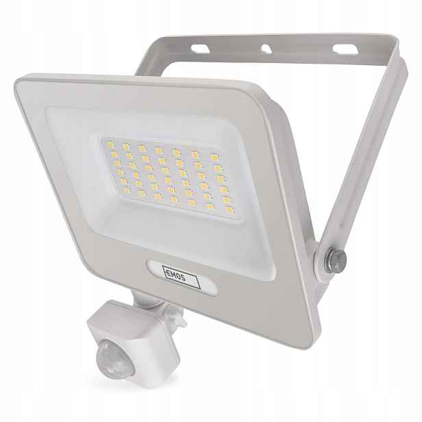 Emos Glaro Led reflektor 30W se senzorem, IP54, 4000K, bílý