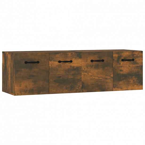 vidaXL Nástěnné skříňky 2 ks kouřový dub 80 x 35 x 36,5 cm kompozit