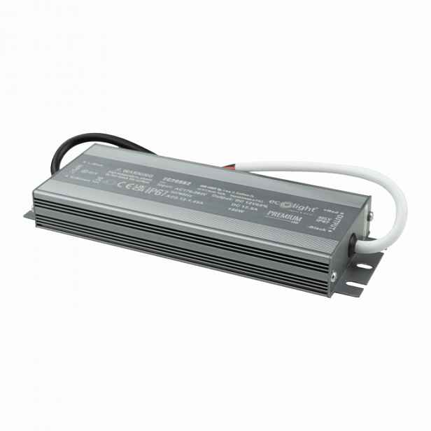 Hermetický Napájecí Zdroj Premium 12V 150W 12A vodotěsný IP67 pro Led 3 roky