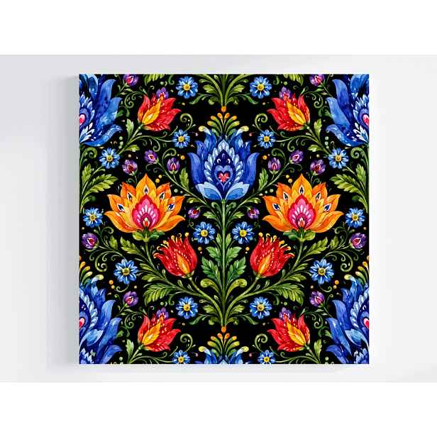 Obraz Na Plátně Canvas Etno Folk Polský Lovič Vystřihovánka Retro 50x50