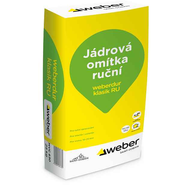 Omítka jádrová weberdur klasik RU 25 kg