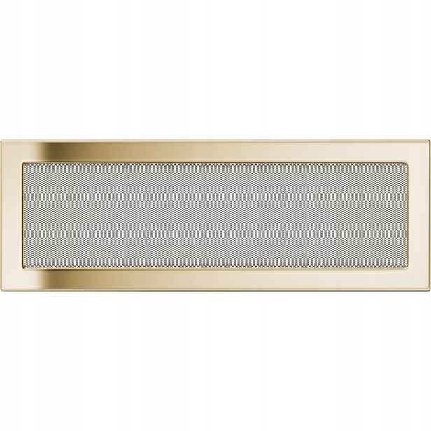 Ventilační mřížka do krbu 17x49 pozlacená