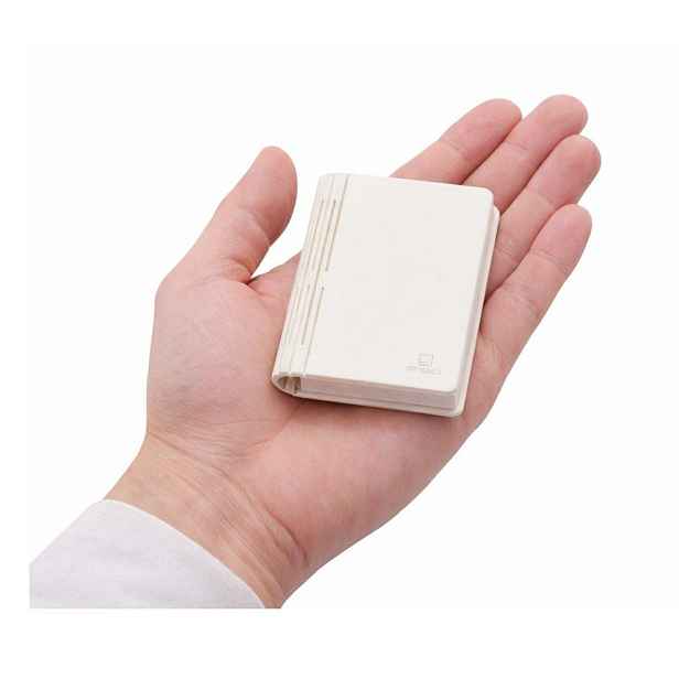 Bílá přenosná světelná dekorace na USB BookLight – Gingko