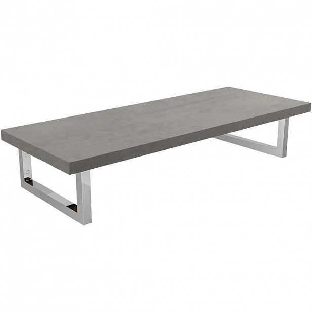 Deska pod umyvadlo Navira Pro + podpěrná konzole - betonově šedá - 70x3,6x46 cm - 6061169