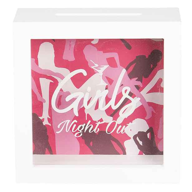 Dřevěná pokladnička Girls Night Out - 15*5*15 cm Clayre & Eef