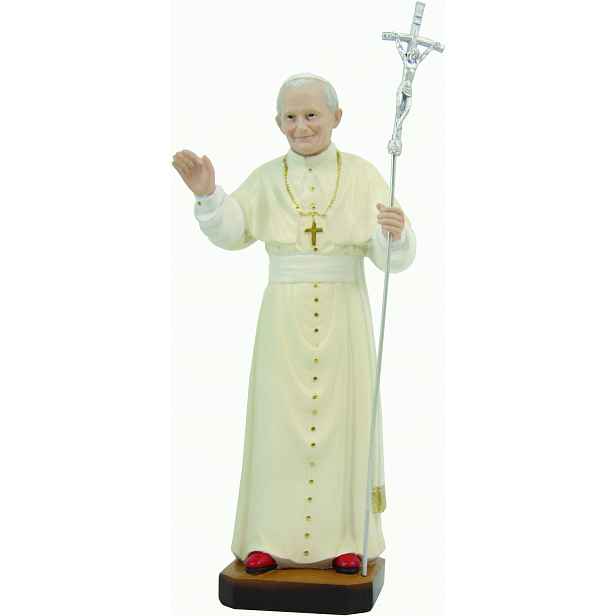 Figurka papežovy postavy sv. papeže Jana Pavla II. výška 29,6 cm
