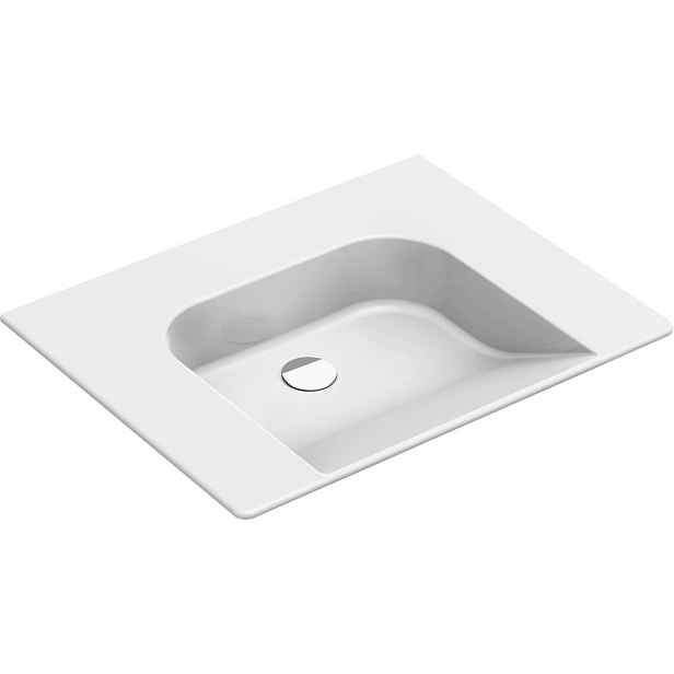 GSI COMMUNITY keramické umyvadlo 70x55cm, bez přepadu a otvoru, bílá ExtraGlaze