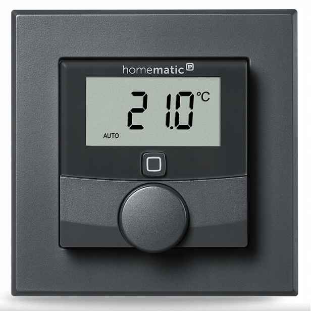 Homematic Ip Nástěnný termostat se senzorem vlhkosti, antracit-HmIP-WTH-A