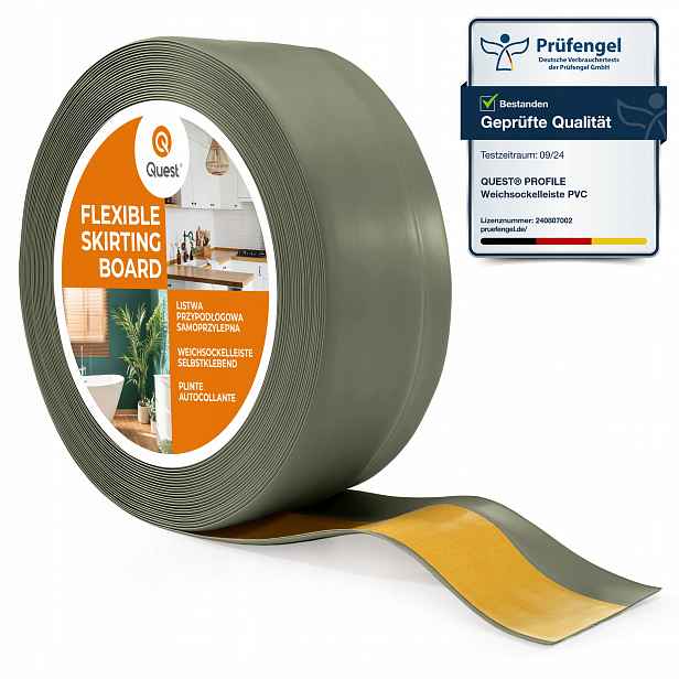 Podlahová lišta samolepicí Pvc 50x20mm olivová 10 m I flexibilní