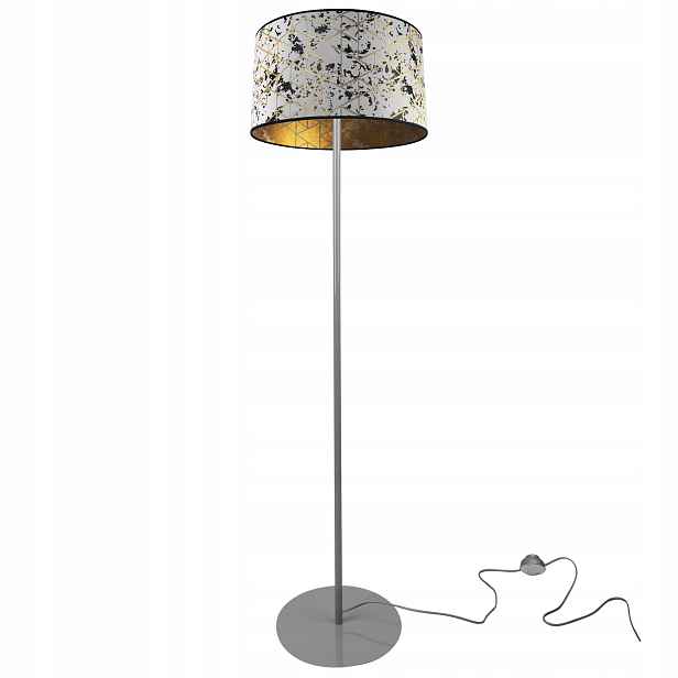 Stojací Lampa Kovová Stínidlo Vzor