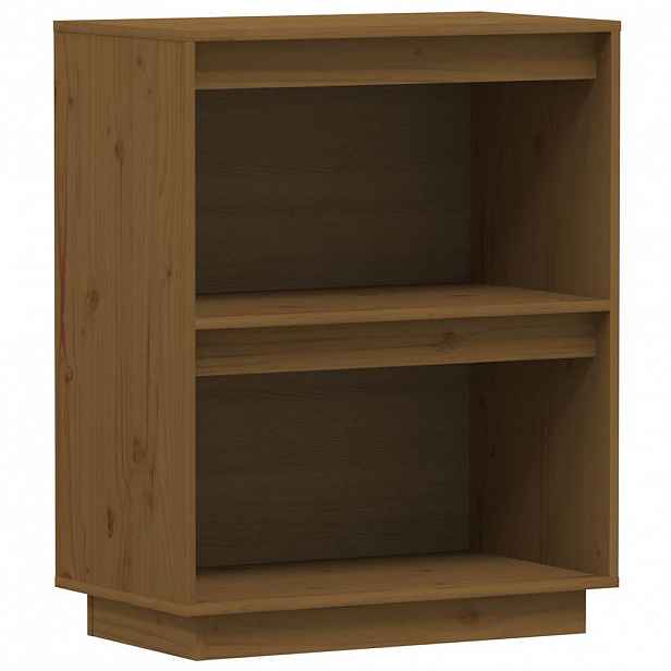 vidaXL Konzolová skříňka medově hnědá 60x34x75 cm masivní borové dřevo