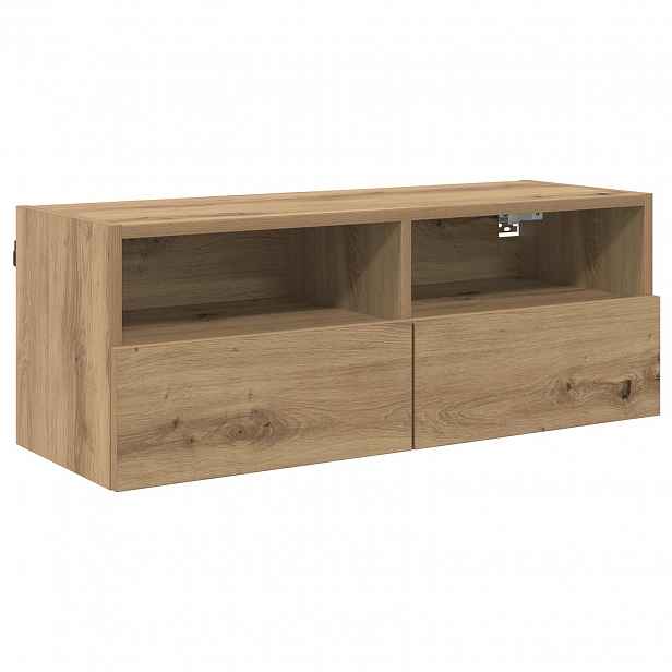 vidaXL TV wall cabinet 80 x 30 x 30 cm Artisanový dub Kompozitní dřevo