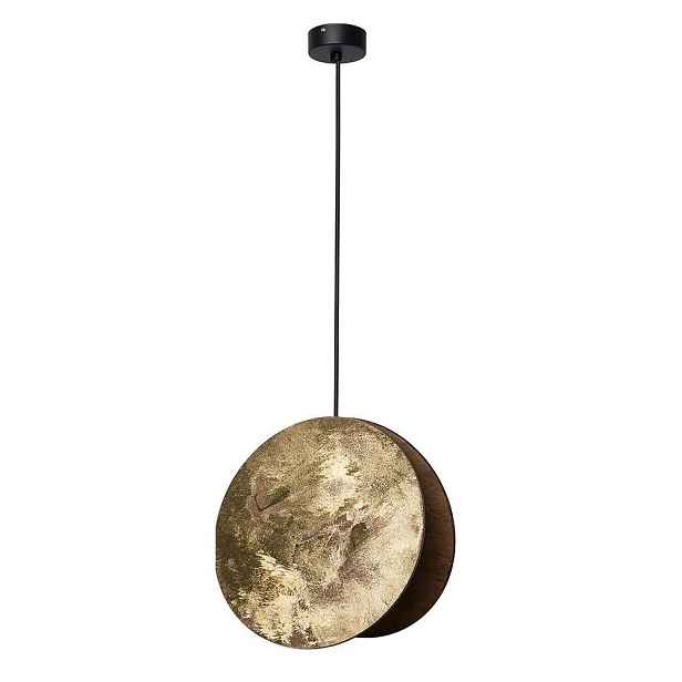 Závěsná lampa Wheel zlatá, moderní design nad jídelní stůl Nowodvorski