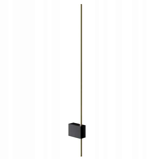 Černá nástěnná lampa zlatá stick 62 cm LED3000K do obývacího pokoje ložnice Maytoni