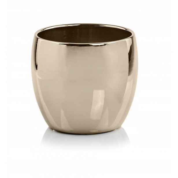 Keramický Obal Květináč Koule 20 cm Zlatý