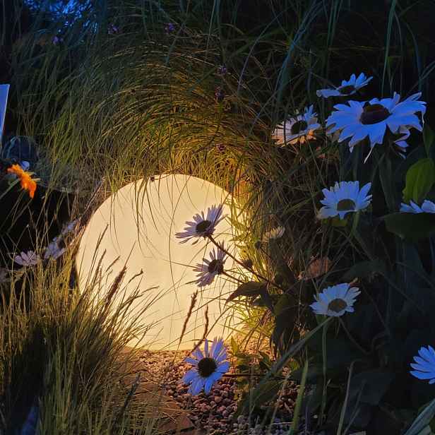 Venkovní stojací lampa zahradní koule 40 cm bílá Globo Eko-light EKO0458