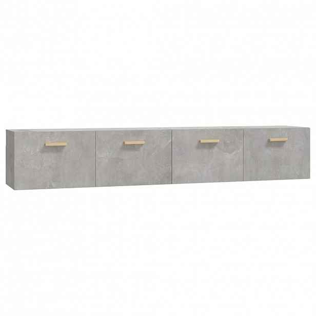 vidaXL Nástěnné skříňky 2 ks betonově šedé 100x36,5x35 cm kompozit