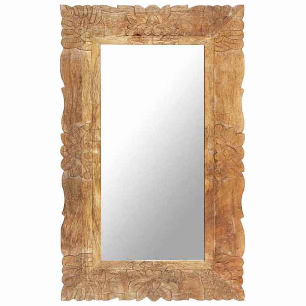 vidaXL Zrcadlo 80 x 50 cm masivní mangovníkové dřevo