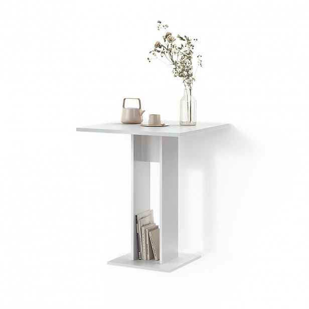 Livinity® JÍDELNÍ STŮL Regusa Bílá 65 x 78 cm