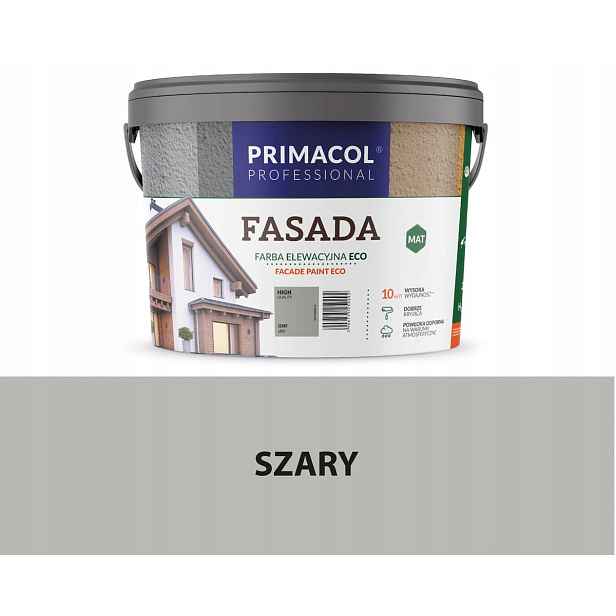 Primacol Fasada Eco Barva Barva 9L Matná Šedá