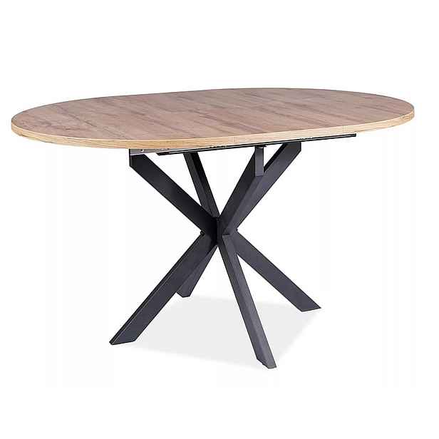 Signal Jídelní rozkládací stůl Gaston 100/135 cm dub Artisan/černý