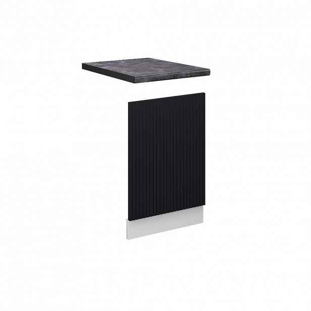 Vicco PŘEDNÍ PANEL Fame-Line Černý pruhovaný 45 cm , PD Antracit