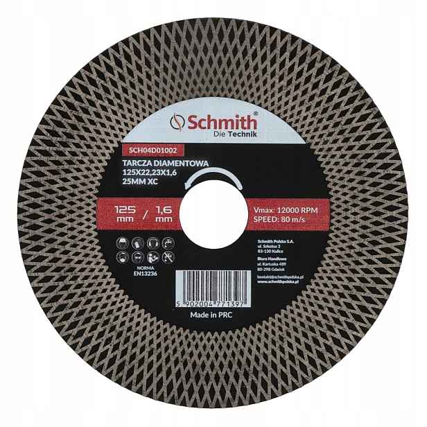 Diamantový kotouč 125x22,23x1,6 25 mm XC
