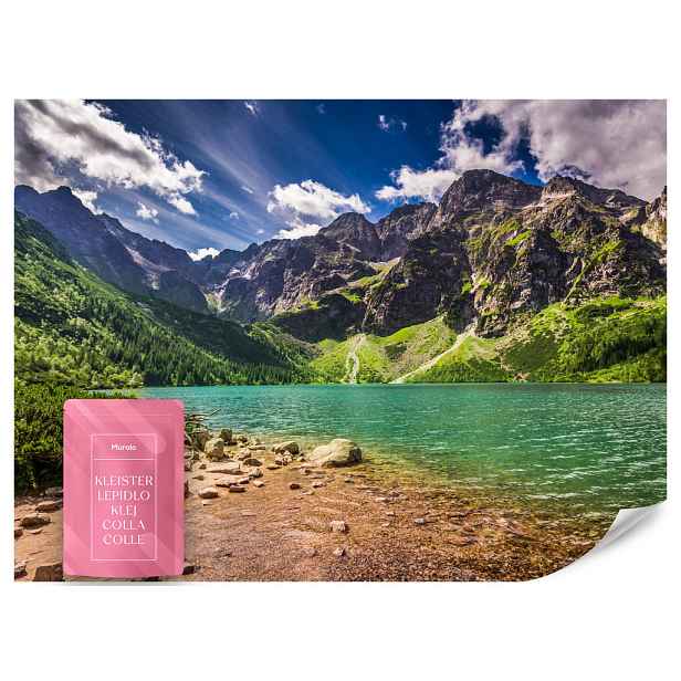 Muralo FOTOTAPETA Morské Oko Jezero Hory Krajina 3D 300x210