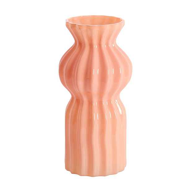 Růžová skleněná váza (výška 28 cm) Terento – Light & Living
