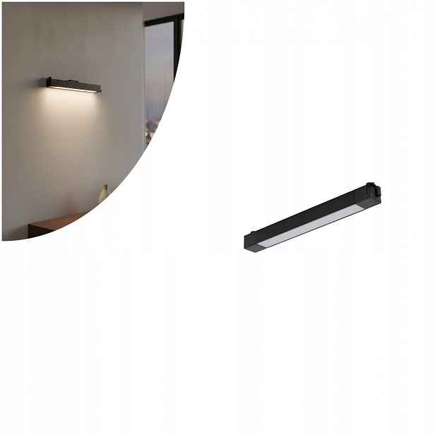 Černá Led kolejnicová lampa Tracer Panel moderní do kuchyně Tk Lighting