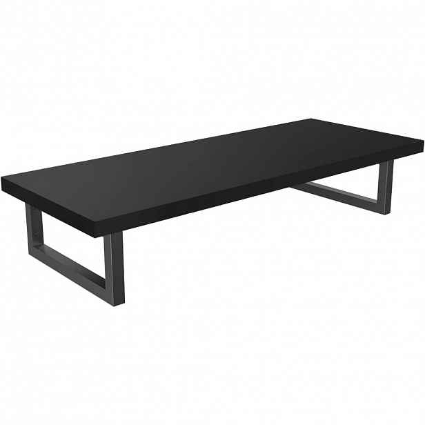 Deska pod umyvadlo Navira Pro + podpěrná konzole - černá matná - 70x3,6x46 cm - 6061202