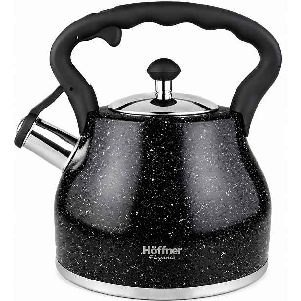 Konvice S Píšťalkou, Pevná, Nerezová Ocel, Plné Dno 2,7 L Hoffner