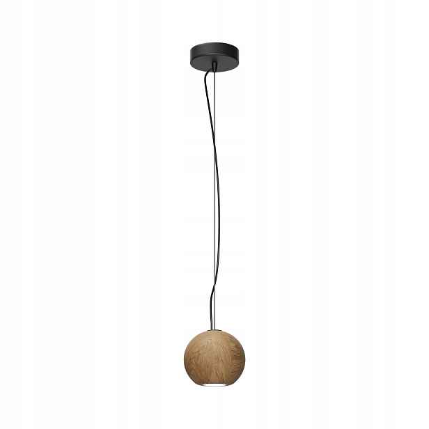Maytoni Basic Texture závěsná lampa koule černá dřevo GU10 1x50W IP20