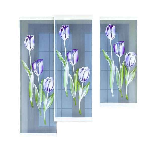 Panelová dekorační záclona na žabky MELANIE šířka 50 cm výška od 120 cm do 160 cm (cena za 1 kus panelu) MyBestHome Rozměr: 50x140 cm