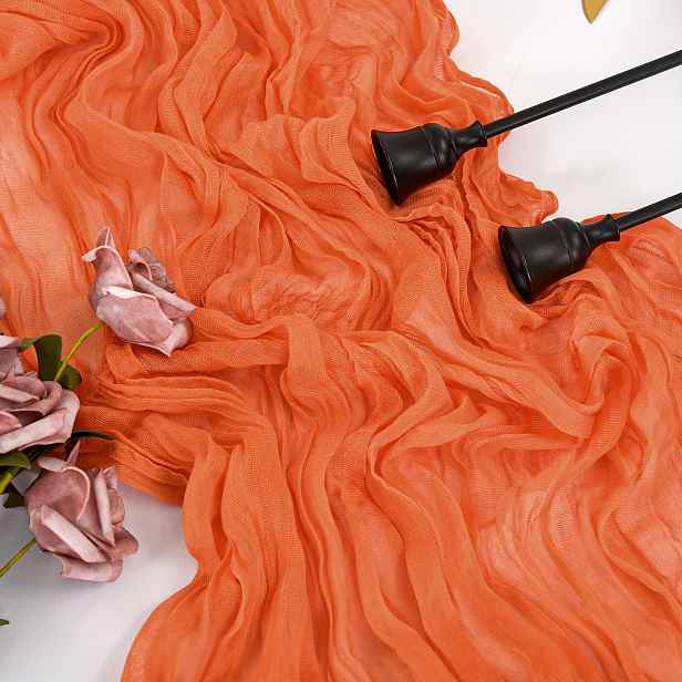 TEMU Orange Velikonoční Tělový Stolní Potah v Bohemian Country Style, měří 118 palců (přibližně 300 cm), vhodný pro svatby, večírky, dárky pro děti,
